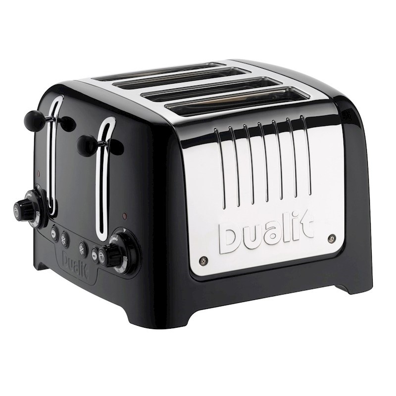 Dualit 4 Slice Traditional Lite Toaster Black Gloss JS0148BK