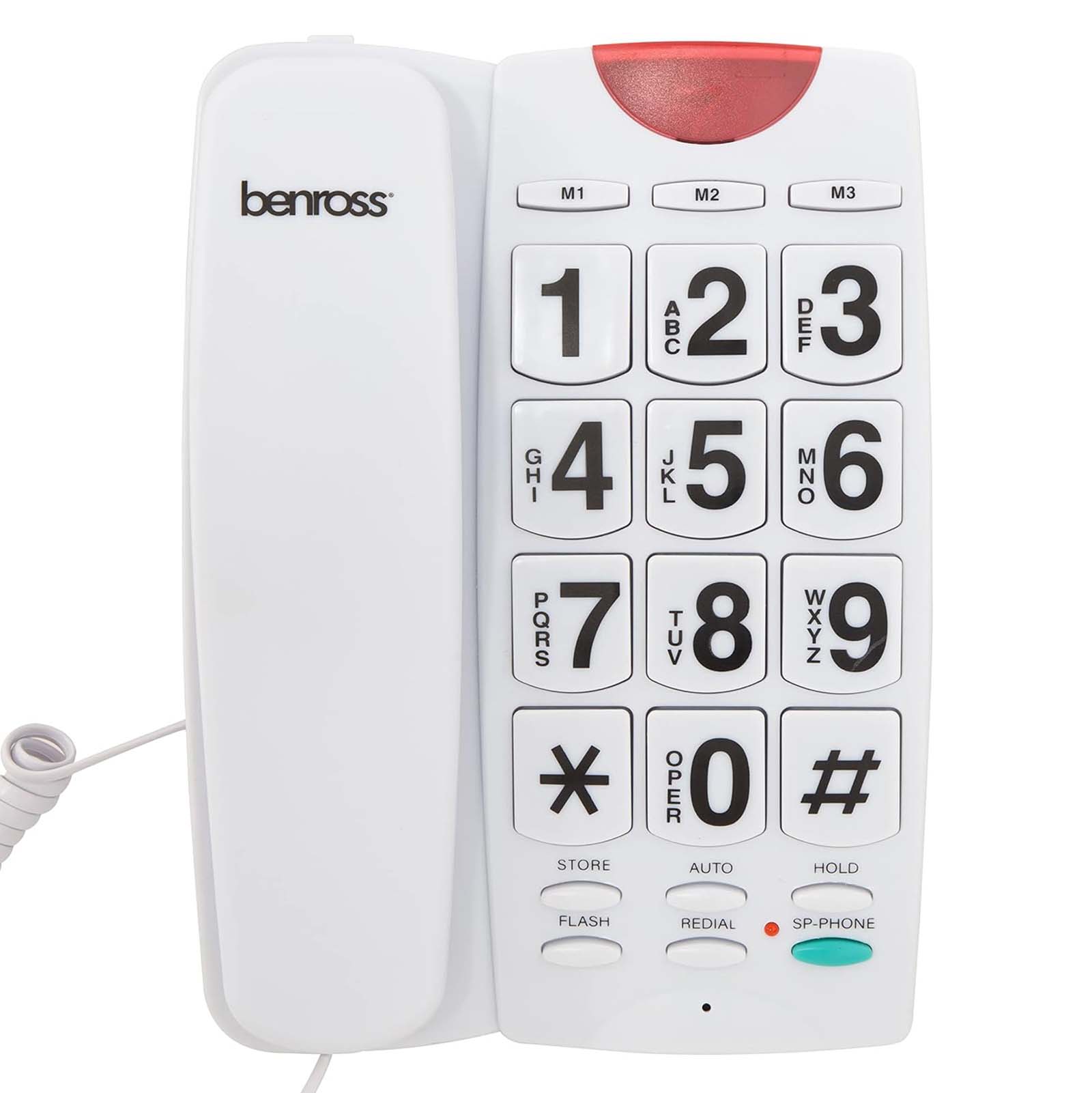 Benross Telephone Big Button - White 44580