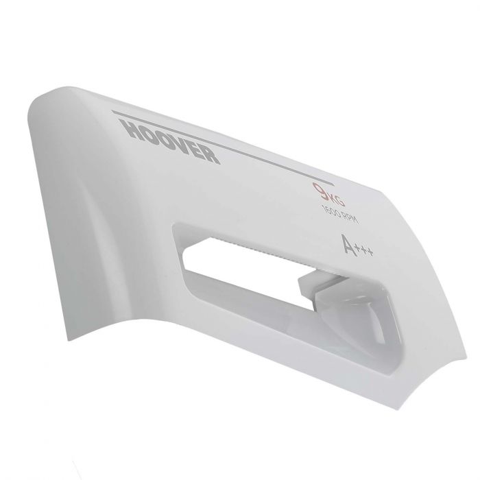 Hoover 43009875 Cover Frontale Per Cassetto Lavatrice - Ricambio Originale Plastica Per Elettrodomestico 8kg - 10x25x2cm