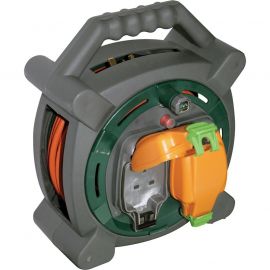 Jegs 13A 20M Cable Reel With 2 Weatherproof Sockets