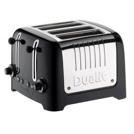 Dualit 4 Slice Traditional Lite Toaster Black Gloss