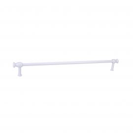 Bosch Neff Siemens Universal Cooker Door Handle - Cut To Size - White - Maximum Length 60cm With Ends - Towel Rail Type