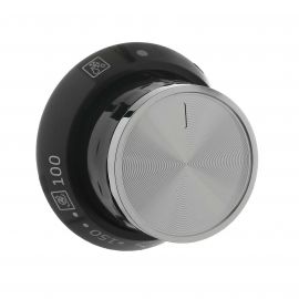 Beko Cooker Main Oven Control Knob - Black & Chrome