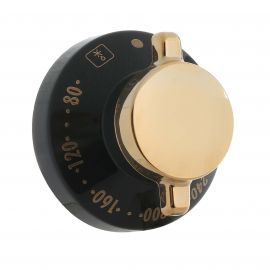 Belling New World Stoves Cooker Oven Control Knob - Black & Gold