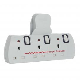 Benross 3 Way Switched Mains Adaptor - With Surge Protection