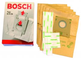 Bosch Neff Siemens Vacuum Cleaner Paper Dust Bag - Type D/E/F (Pack of 5+2 Filters)