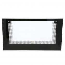 Zanussi Cooker Top Oven Front Door Glass - 592mm x 325mm - Black