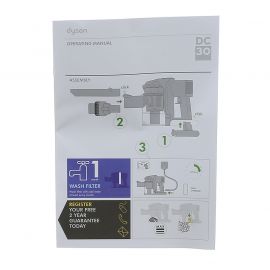Dyson DC30 Vacuum Cleaner Instruction Book