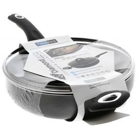 Jegs Diamond Deep Fry Pan - 28cm - With Glass Lid