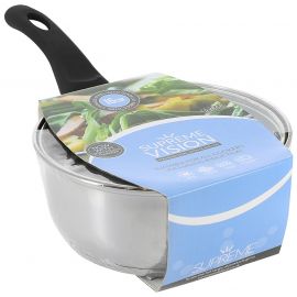 Jegs Stainless Steel Saucepan & Glass Lid - 16cm