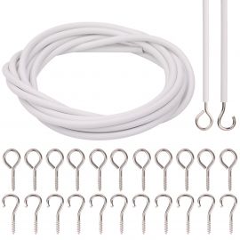 Jegs Plastic Coated Curtain Wire - 100ft