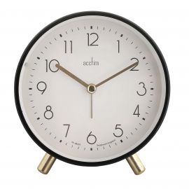 Acctim Fossen Gloss Black Alarm Clock