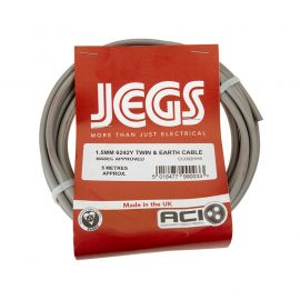 Jegs Twin & Earth Cable - 6242Y - 1.5mm - 5 Metre