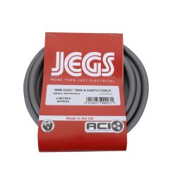 Jegs Twin Earth Cable - 6242Y - 6mm - 2 Metre