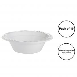 Jegs Pack Of 15 12oz Plastic Bowls