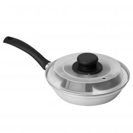 Jegs 4 Cup Egg Poacher Pan And Lid