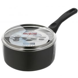 Jegs 18Cm Non Stick Saucepan And Glass Lid