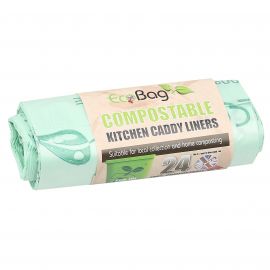 Eco Compostable Kitchen Caddy Bin Liner (24 Bags Per Roll)