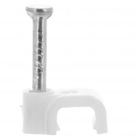 Jegs 0.5mm Bell White Cable Clips Box 100