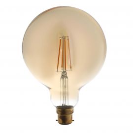 **4306**|CROMPTON 7.5W LED FILAMENT BC 125MM GLOBE ANTIQUE BRONZE DIMMABLE 