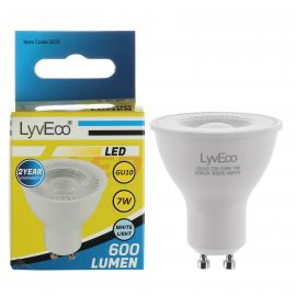 Lyveco LED GU10 Light Bulb - 7W - Cool White
