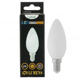 **4644**|LYVECO 4W SES OPAL LED FILAMENT CANDLE WARM WHITE