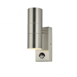 Jegs Leto Up And Down Outdoor Wall Light With Pir