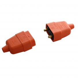 Jegs 10 Amp 2 Pin Connector Orange