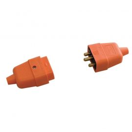 Jegs 10A 3 Pin Connector Orange