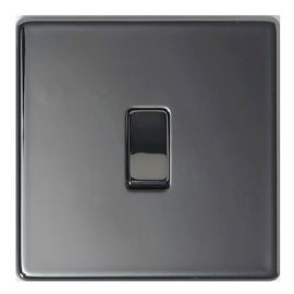 Nexus Wall Switch - 1 Gang - 2 Way - Black Nickel