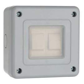 Jegs Outdoor Switch - 2 Gang - 2 Way - IP66 