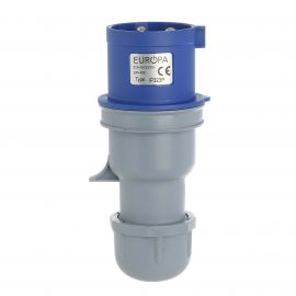 Jegs 2 P And E 32A 230V Industrial Plug Blue