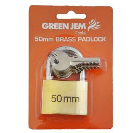 Jegs 50mm Brass Padlock With 6 Keys