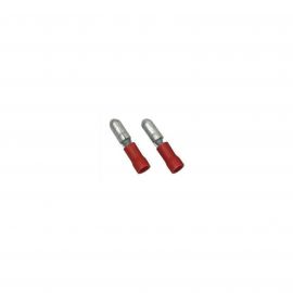 Jegs Electrical Bullet Connector Male Red 10 Pack
