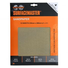 Jegs Sandpaper Sheets - Assorted X15