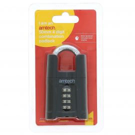 Amtech Combination Padlock - 4 Digit - 50mm
