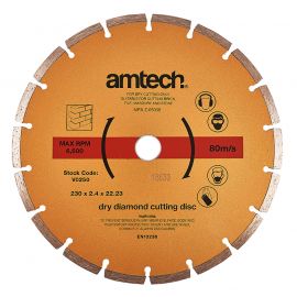 Amtech 9 Inch Dry Diamond Cutting Disc