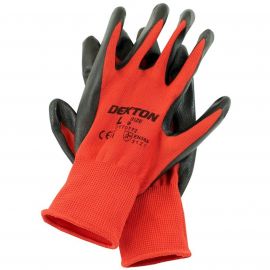 Dekton Ultra Grip Working Gloves Black/Red Large