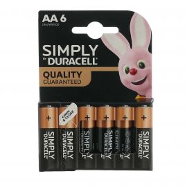 Duracell Simply Batteries 4 Pack - AA - Box of 20 cards of 4