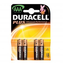 Duracell Plus AAA Batteries 4 Pack - Box of 10 cards of 4