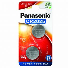 Panasonic Lithium Batteries 2 Pack - CR2025