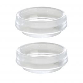 Jegs Small Castor Cups - Clear (Pack of 4)