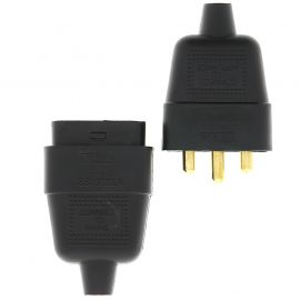 Jegs 10 Amp Black 3 Pin Connector