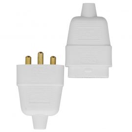 Jegs 10 Amp White 3 Pin Connector