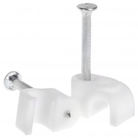 Jegs Cable Clips - White - 5mm (Pack of 10)