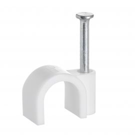 Jegs Flex Cable Clips - 9mm - White
