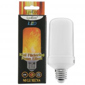 Lyveco LED Flickering Flame Lamp Bulb - ES - 5W