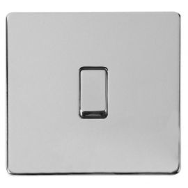 Nexus Wall Switch - 1 Gang - 2 Way - Polished Chrome 