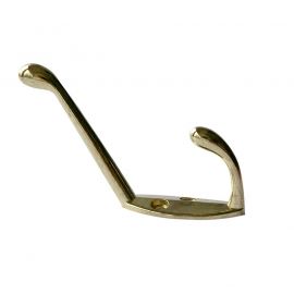 Jegs Chrome Hat & Coat Hook - Electro Brass