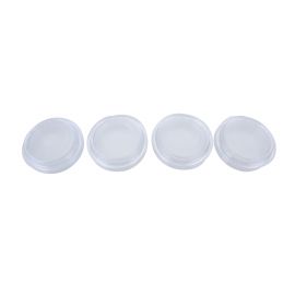 Jegs Large Castor Cups - Clear (Pack of 4)